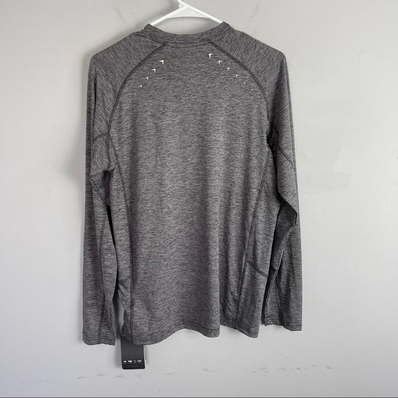 NWT FOSSA athletic jersey knit top grey space dye - Picture 7 of 8